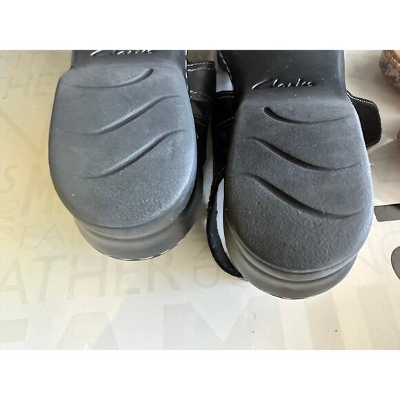 Clarks Collection Ultimate Comfort Size 12 Black Sandals - Picture 5 of 7